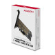 Axagon PCEM2-D interface cards/adapter Internal M.2, SATA Axagon PCEM2-D interface cards/adapter Internal M.2, SATA