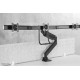 Neomounts NM-D775DX3BLACK Monitor arm 17-27" - gas spring - Topfix - 180°-stop