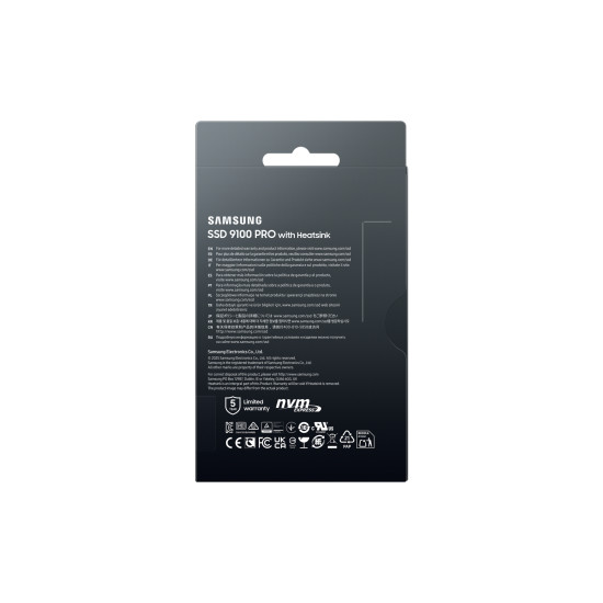 SSD|SAMSUNG|9100 PRO|1TB|M.2|PCIe Gen5|NVMe|TLC|Write speed 13300 MBytes/sec|Read speed 14700 MBytes/sec|2.38mm|TBW 600 TB|MZ-VAP1T0CW SSD|SAMSUNG|9100 PRO|1TB|M.2|PCIe Gen5|NVMe|TLC|Write speed 13300 MBytes/sec|Read speed 14700 MBytes/sec|2.38mm|TBW 600 TB|MZ-VAP1T0CW