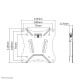 Neomounts NM-W25BLACK Monitor/TV mount wall 10-30" - ultra-flat