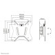 Neomounts NM-W60BLACK Monitor/TV mount wall 10-30" - tiltable