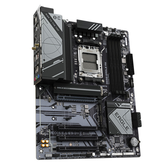 Mainboard|GIGABYTE|AMD B650|SAM5|ATX|Memory DDR5|Memory slots 4|1xPCI-Express 16x|3xPCI-Express 3.0 16x|3xM.2|2xHDMI|1xDisplayPort|6xUSB 2.0|2xUSB 3.2|1xUSB-C|1xRJ45|3xAudio port|B650EAGLEAX1.1 Mainboard|GIGABYTE|AMD B650|SAM5|ATX|Memory DDR5|Memory slots 4|1xPCI-Express 16x|3xPCI-Express 3.0 16x|3xM.2|2xHDMI|1xDisplayPort|6xUSB 2.0|2xUSB 3.2|1xUSB-C|1xRJ45|3xAudio port|B650EAGLEAX1.1