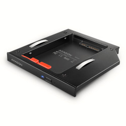 RSS-CD12 2.5 SSD/HDD caddy into DVD slot 12.7 mm LED ALU