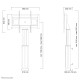 Neomounts PLASMA-W2500SILVER TV floor stand 42-100" - wall - motorised Neomounts PLASMA-W2500SILVER TV floor stand 42-100" - wall - motorised