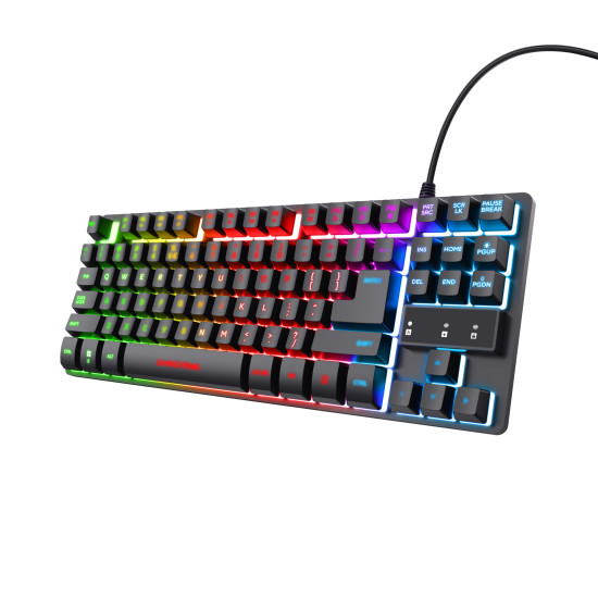 Trust GXT 833 Thado keyboard Gaming USB Dutch Black, Silver Trust GXT 833 Thado keyboard Gaming USB Dutch Black, Silver
