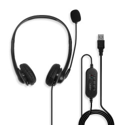 USB Type A Wired Headset with In-Line Control