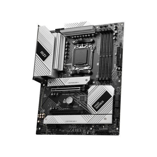 Mainboard|MSI|AMD B650|SAM5|ATX|Memory DDR5|Memory slots 4|1xPCI-Express 3.0 1x|1xPCI-Express 4.0 2x|1xPCI-Express 4.0 16x|3xM.2|1xHDMI|1xDisplayPort|2xUSB 2.0|7xUSB 3.2|1xUSB-C|1xOptical S/PDIF|1xRJ45|3xAudio port|PROB650-AWIFI Mainboard|MSI|AMD B650|SAM5|ATX|Memory DDR5|Memory slots 4|1xPCI-Express 3.0 1x|1xPCI-Express 4.0 2x|1xPCI-Express 4.0 16x|3xM.2|1xHDMI|1xDisplayPort|2xUSB 2.0|7xUSB 3.2|1xUSB-C|1xOptical S/PDIF|1xRJ45|3xAudio port|PROB650-AWIFI