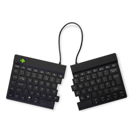 R-Go Tools Ergonomic keyboard R-Go Split Break with break software, ergonomic split keyboard, QWERTY (UK), Bluetooth, black R-Go Tools Ergonomic keyboard R-Go Split Break with break software, ergonomic split keyboard, QWERTY (UK), Bluetooth, black