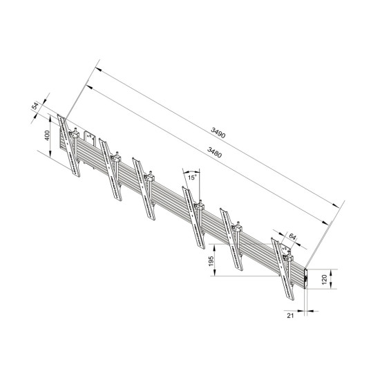 M Wallmount Pro MBW3U Tilt Black