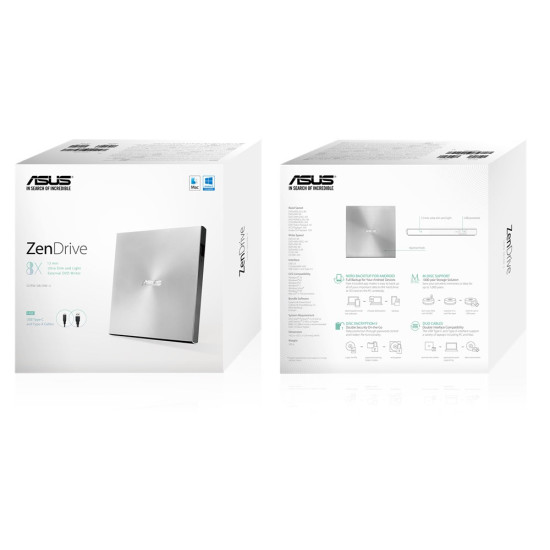 DVD RW USB2 8X EXT RTL/SDRW-08U9M-U/SIL/G/AS/P2G ASUS DVD RW USB2 8X EXT RTL/SDRW-08U9M-U/SIL/G/AS/P2G ASUS