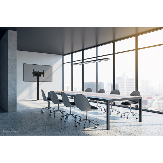 NEOMOUNTS MOVE UP DISPLAY FLOOR STAND (32-75") SOLID STEEL FLOOR PLATE
