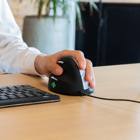 R-Go Tools Ergonomic mouse R-Go HE Break with break software, large (hand size ≥ 185 mm), left-handed, Wired, black R-Go Tools Ergonomic mouse R-Go HE Break with break software, large (hand size ≥ 185 mm), left-handed, Wired, black