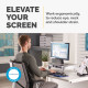 Fellowes Computer Monitor Stand with 5 Height Adjustments - Office Suites Monitor Riser with Storage Tray - Ergonomic Adjustable Monitor Stand for Computers - Max Weight 36KG/Max Size 28" - Graphite Fellowes Computer Monitor Stand with 5 Height Adjustments - Office Suites Monitor Riser with Storage Tray - Ergonomic Adjustable Monitor Stand for Computers - Max Weight 36KG/Max Size 28" - Graphite