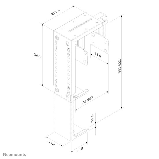 Neomounts cpu holder Neomounts cpu holder