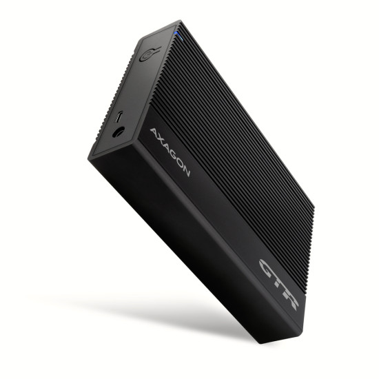 Axagon EE35-GTR USB-C 5Gbps - SATA 6G, 3.5 RIBBED box BLACK - USB Typ C HDD enclosure 3.5" Axagon EE35-GTR USB-C 5Gbps - SATA 6G, 3.5 RIBBED box BLACK - USB Typ C HDD enclosure 3.5"