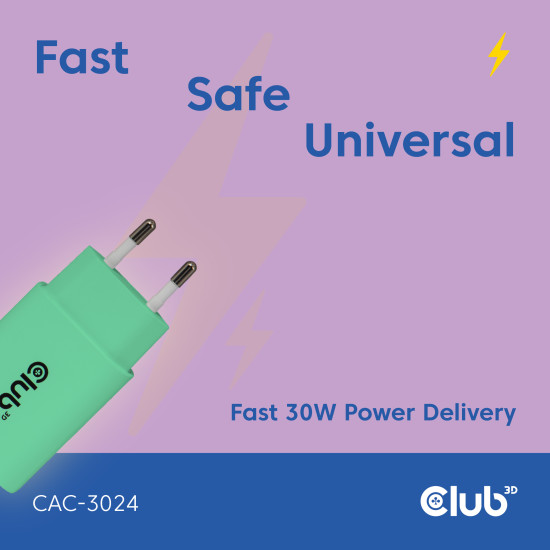 2-Pack USB-C® Charger 30Watt Green 2-Pack USB-C® Charger 30Watt Green