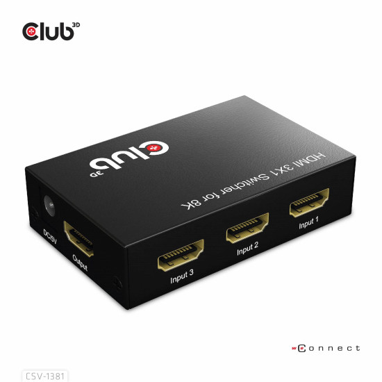 3 to 1 HDMI™ 8K60Hz/4K120Hz Switch