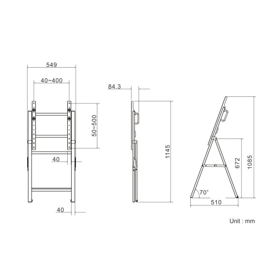 M Tilt and Roll Easel M Tilt and Roll Easel