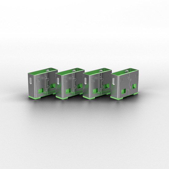 USB Port Blocker (without key) - Pack of 10, Colour Code: Green USB Port Blocker (without key) - Pack of 10, Colour Code: Green