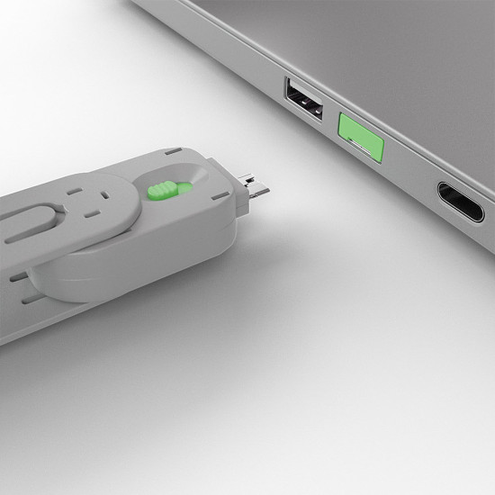 USB Port Blocker - Pack of 4 Colour Code: Green USB Port Blocker - Pack of 4 Colour Code: Green