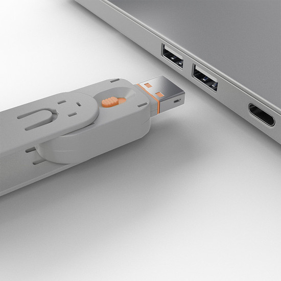 USB Port Blocker - Pack of 4 Colour Code: Orange USB Port Blocker - Pack of 4 Colour Code: Orange