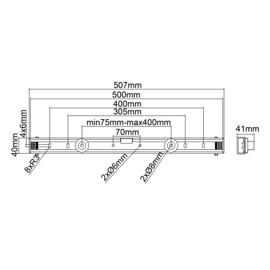 M Universal Wallmount Black Small M Universal Wallmount Black Small
