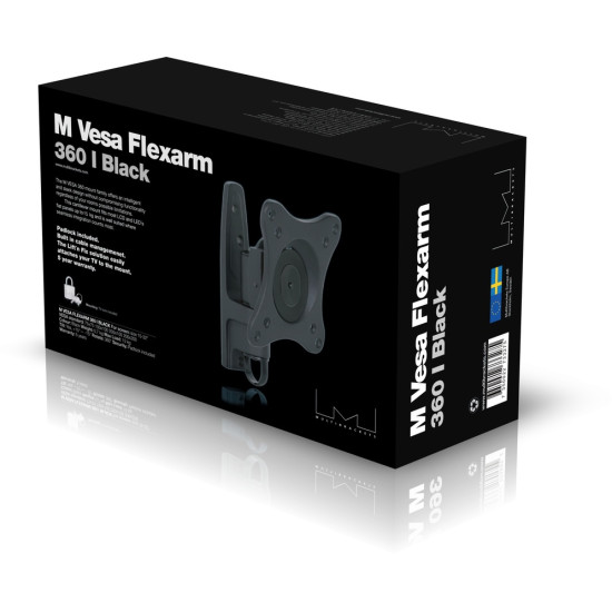 M VESA Flexarm 360 I Black 75 100 200 M VESA Flexarm 360 I Black 75 100 200