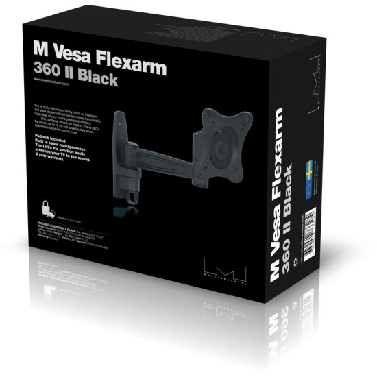 M VESA Flexarm 360 II Black 75 100 200