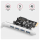 PCEU-430RS PCIe controller 4x ext. USB-A 5Gbps port PCEU-430RS PCIe controller 4x ext. USB-A 5Gbps port