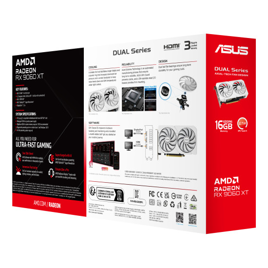 DUAL-RX9060XT-16G-WHITE DUAL-RX9060XT-16G-WHITE