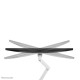 NEOMOUNTS SCREEN DESK MOUNT FOR TWO MONITORS, WHITE (CLAMP+GROMMET)