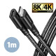 Axagon BUCM32-CF10AB USB cable USB 3.2 Gen 2x2 1 m USB C Black Axagon BUCM32-CF10AB USB cable USB 3.2 Gen 2x2 1 m USB C Black