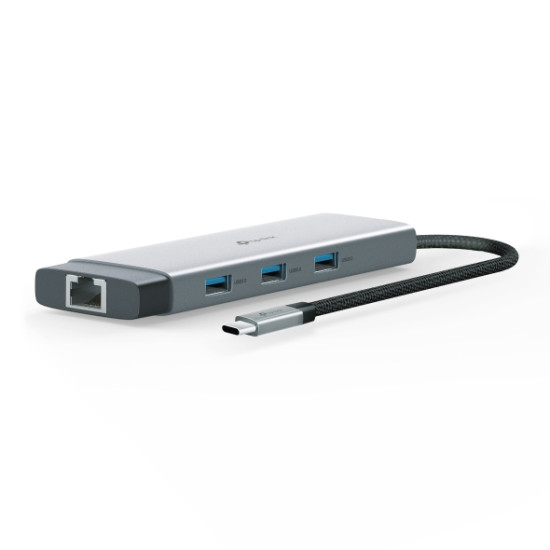 TP-Link UH9120C interface hub USB 3.2 Gen 1 (3.1 Gen 1) Type-C 5000 Mbit/s TP-Link UH9120C interface hub USB 3.2 Gen 1 (3.1 Gen 1) Type-C 5000 Mbit/s