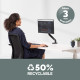 Fellowes Monitor Arm - Platinum Series Monitor Mount for 8KG 40 Inch Screens - Adjustable Monitor Desk Mount - Tilt 45° Pan 180° Swivel 360° Rotation 360°, VESA 75 x 75/100 x 100 - Black Fellowes Monitor Arm - Platinum Series Monitor Mount for 8KG 40 Inch Screens - Adjustable Monitor Desk Mount - Tilt 45° Pan 180° Swivel 360° Rotation 360°, VESA 75 x 75/100 x 100 - Black