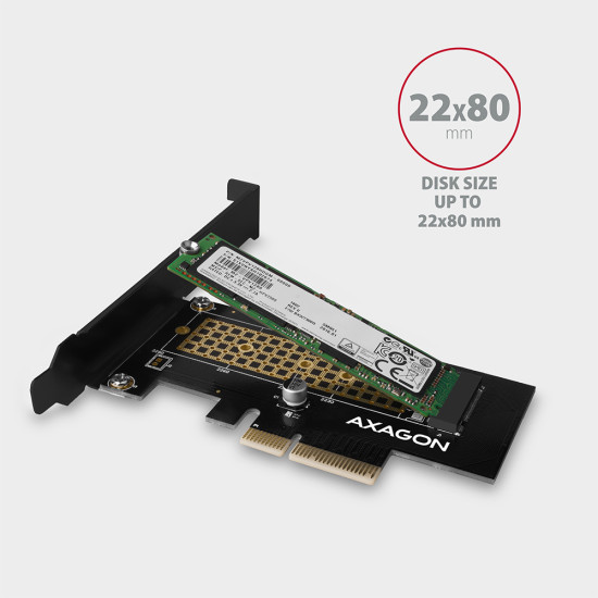 AXAGON PCEM2-N PCI-E 3.0 4x - M.2 SSD NVMe, up to 80mm SSD AXAGON PCEM2-N PCI-E 3.0 4x - M.2 SSD NVMe, up to 80mm SSD