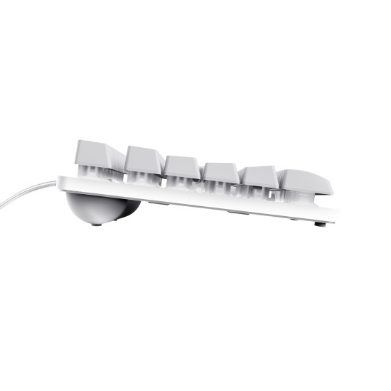 Trust GXT 833W THADO keyboard Gaming USB QWERTY US English White