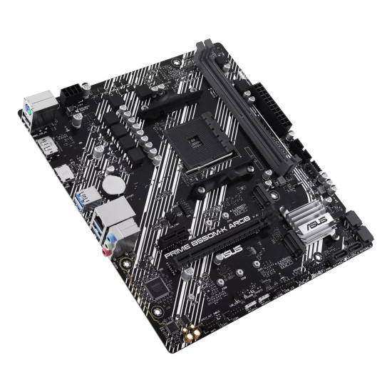 Mainboard|ASUS|AMD B550|SAM4|Micro-ATX|Memory DDR4|Memory slots 2|1xPCI-Express 3.0 1x|1xPCI-Express 3.0 16x|1xPCI-Express 4.0 16x|1xM.2|1xHDMI|1xDisplayPort|1xAudio-In|1xAudio-Out|1xMicrophone|2xUSB 2.0|4xUSB 3.2|1xPS/2|1xRJ45|PRIMEB550M-KARGB Mainboard|ASUS|AMD B550|SAM4|Micro-ATX|Memory DDR4|Memory slots 2|1xPCI-Express 3.0 1x|1xPCI-Express 3.0 16x|1xPCI-Express 4.0 16x|1xM.2|1xHDMI|1xDisplayPort|1xAudio-In|1xAudio-Out|1xMicrophone|2xUSB 2.0|4xUSB 3.2|1xPS/2|1xRJ45|PRIMEB550M-KARGB