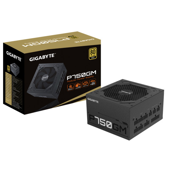 Power Supply|GIGABYTE|GP-P750GM|750 Watts|Efficiency 80 PLUS GOLD|PFC Active|MTBF 100000 hours|GP-P750GM Power Supply|GIGABYTE|GP-P750GM|750 Watts|Efficiency 80 PLUS GOLD|PFC Active|MTBF 100000 hours|GP-P750GM