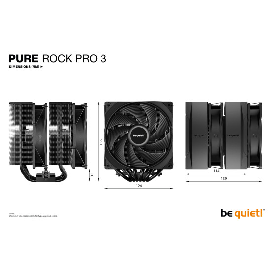 CPU COOLER S_MULTI/PURE ROCK PRO 3 BK042 BE QUIET CPU COOLER S_MULTI/PURE ROCK PRO 3 BK042 BE QUIET