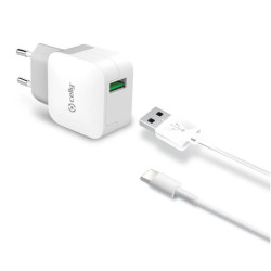 CELLY TRAVEL CHARGER TURBO+TYPE-C CABLE