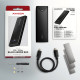 AXAGON EEM2-UB2 USB-C 3.2 Gen 2 - M.2 NVMe SSD 42-80mm box black AXAGON EEM2-UB2 USB-C 3.2 Gen 2 - M.2 NVMe SSD 42-80mm box black