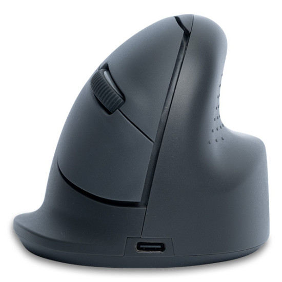 R-Go Tools Vertical mouse R-Go HE Basic, ergonomic mouse, medium (hand size ≥ 185 mm), right-handed, Bluetooth, grey R-Go Tools Vertical mouse R-Go HE Basic, ergonomic mouse, medium (hand size ≥ 185 mm), right-handed, Bluetooth, grey