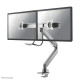 Neomounts NM-D775DXSILVER Monitor arm 10-32" - gas spring - Topfix - 180°-stop