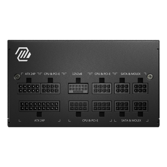 Power Supply|MSI|MAG A850GL PCIE5 II|850 Watts|Efficiency 80 PLUS GOLD|PFC Active|MAGA850GLPCIE5II Power Supply|MSI|MAG A850GL PCIE5 II|850 Watts|Efficiency 80 PLUS GOLD|PFC Active|MAGA850GLPCIE5II