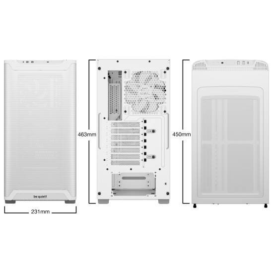 be quiet! PURE BASE 501 Airflow White Midi Tower be quiet! PURE BASE 501 Airflow White Midi Tower