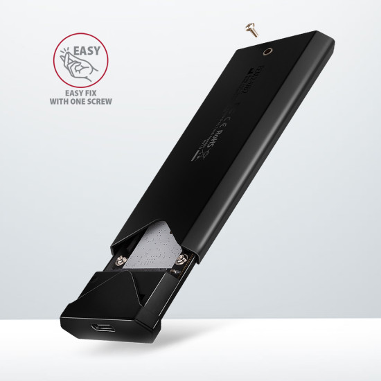 AXAGON EEM2-UB2 USB-C 3.2 Gen 2 - M.2 NVMe SSD 42-80mm box black AXAGON EEM2-UB2 USB-C 3.2 Gen 2 - M.2 NVMe SSD 42-80mm box black