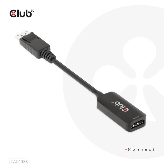 I/O ADAPTER DP TO HDMI/ACTIVE M/F CAC-1088 CLUB3D I/O ADAPTER DP TO HDMI/ACTIVE M/F CAC-1088 CLUB3D