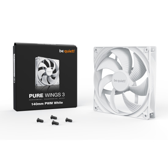be quiet! Pure Wings 3 140mm PWM White Computer case Fan 14 cm 1 pc(s) be quiet! Pure Wings 3 140mm PWM White Computer case Fan 14 cm 1 pc(s)