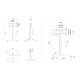 M Public Display Stand 180 HD Single Black M Public Display Stand 180 HD Single Black