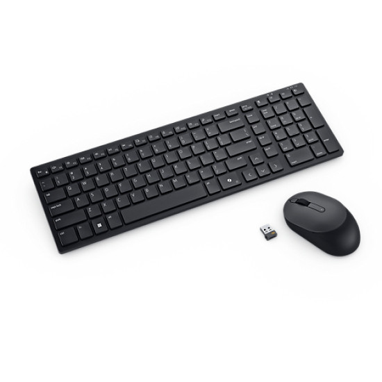 DELL KM555 keyboard Mouse included Universal RF Wireless + Bluetooth QWERTY US International Black DELL KM555 keyboard Mouse included Universal RF Wireless + Bluetooth QWERTY US International Black